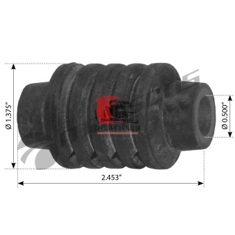 Втулка подъема капота OD=34.93mm L=63.5mm ID=12.7mm FLC/FCL, 360.172