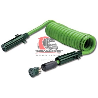 Кабель силовой электрический витой L=4,5m/7-Way Metal w/Spring/на полуприцеп, ABP N54A SFA155CE